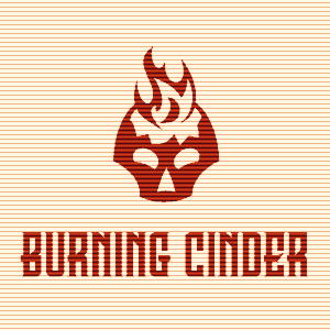 burning cinder games logo